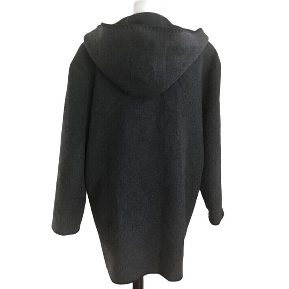 Vintage Mackintosh Wool Hooded Jacket L Cottagecore Boho Hippie Minimalist USA - Picture 4 of 13